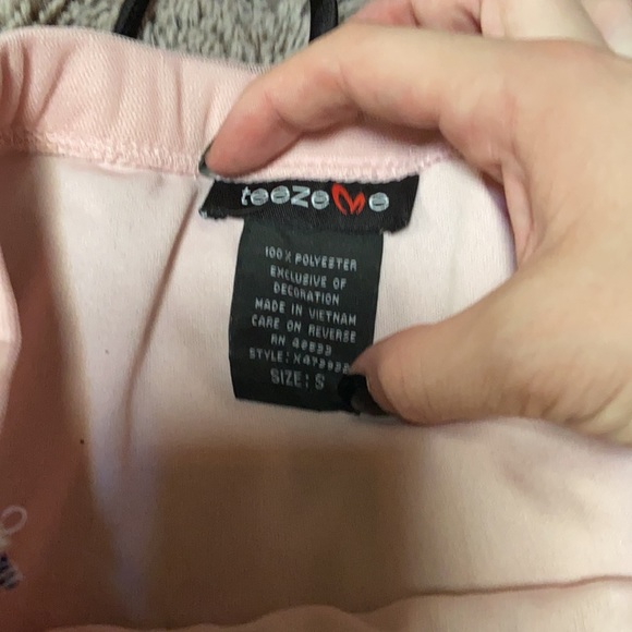 Strapless Baby Pink Black Bow tie Dress - Picture 5 of 6